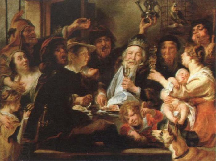 Jacob Jordaens the bean king China oil painting art